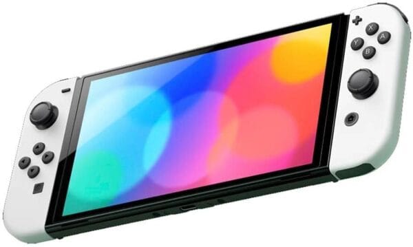 Nintendo Switch OLED Branco, 64GB, Tela 7", Bateria até 9h, Porta LAN, Áudio Aprimorado, Joy-Con com Suporte. - Imagem 9
