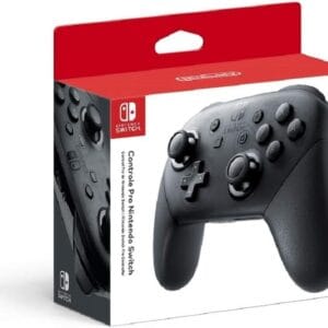 Controle Nintendo Switch Pro, Sem Fio, Vibração HD, Movimento, Amiibo, Cinza.