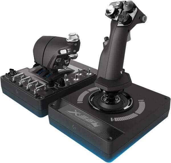 Controlador de Simulação RGB com Manete e Acelerador X56 H.O.T.A.S. - Imagem 3