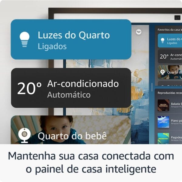 Novo Echo Show 15 | Smart display Full HD de 15,6” com Alexa, experiência Fire TV e controle remoto por voz - Imagem 5