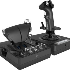 Controlador de Simulação RGB com Manete e Acelerador X56 H.O.T.A.S.