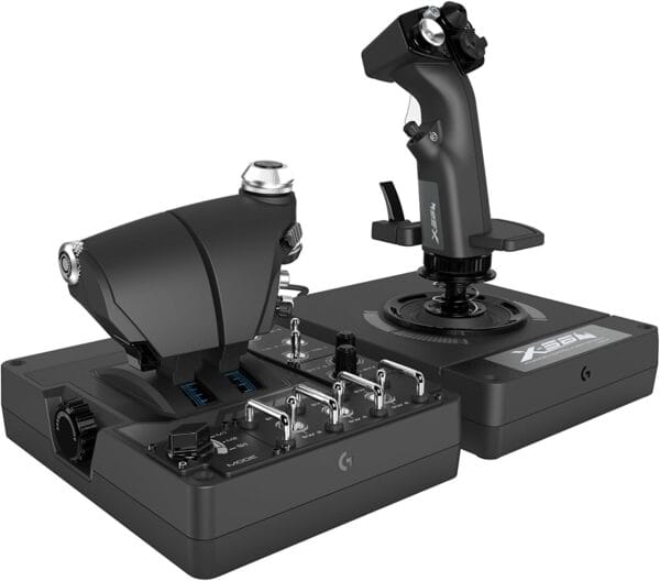 Controlador de Simulação RGB com Manete e Acelerador X56 H.O.T.A.S.